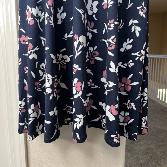 NWT Nine Britton Stitch Fix Angie Stretch Floral Knit Midi Dress Sz Small #441 - Picture 7 of 10